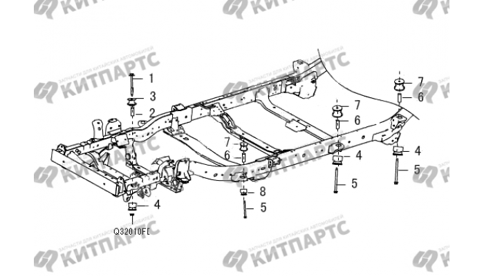 Подушки кузова Great Wall Wingle 5