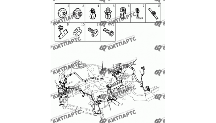 Жгут проводов моторного отсека (1.5L DVVT) Geely